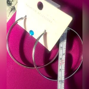Silver Hoops - 2”
